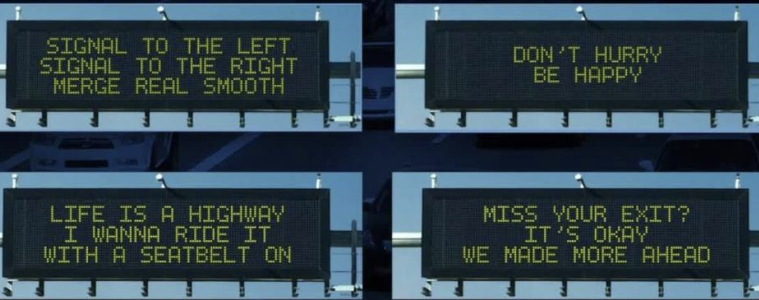 Are Freeway Signs a Deterrent or Distraction?